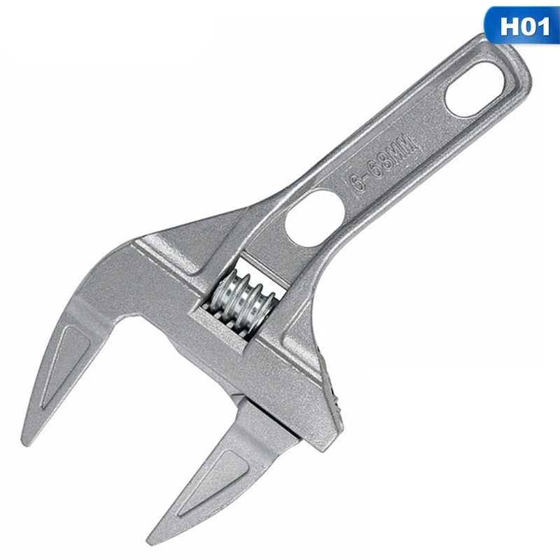 Adjustable Wrench 6-68mm Multifunctional Mini Repair Spanner Wrench Screw Nut Wrench Short Shank Large Openings Home Repair Tool
Adjustable Wrench 6-68mm Multifunctional Mini Repair Spanner Wrench Screw Nut Wrench Short Shank Large Openings Home Repair Tool