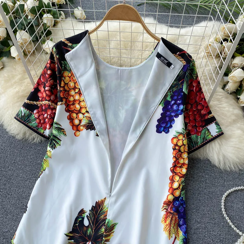 2021 Runway Designer Bohemian Mini Dress Female's Floral Print O Neck Short Sleeve Slim Dresses Woman Summer Clothing M61357
2021 Runway Designer Bohemian Mini Dress Female's Floral Print O Neck Short Sleeve Slim Dresses Woman Summer Clothing M61357