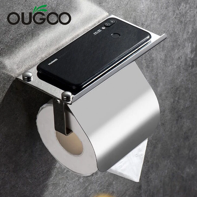 OUGOO Mirror Toilet Paper Holder Multifunction Bathroom Storage Shelf Roll Paper Holder
OUGOO Mirror Toilet Paper Holder Multifunction Bathroom Storage Shelf Roll Paper Holder