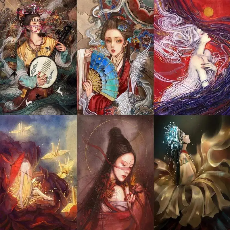 5D Diamond Painting Chinese Woman Picture Full Square/Round Diamond Embroidery Beauty in Costume Cross Stitch Gift Kits Decor 
5D Diamond Painting Chinese Woman Picture Full Square/Round Diamond Embroidery Beauty in Costume Cross Stitch Gift Kits Decor