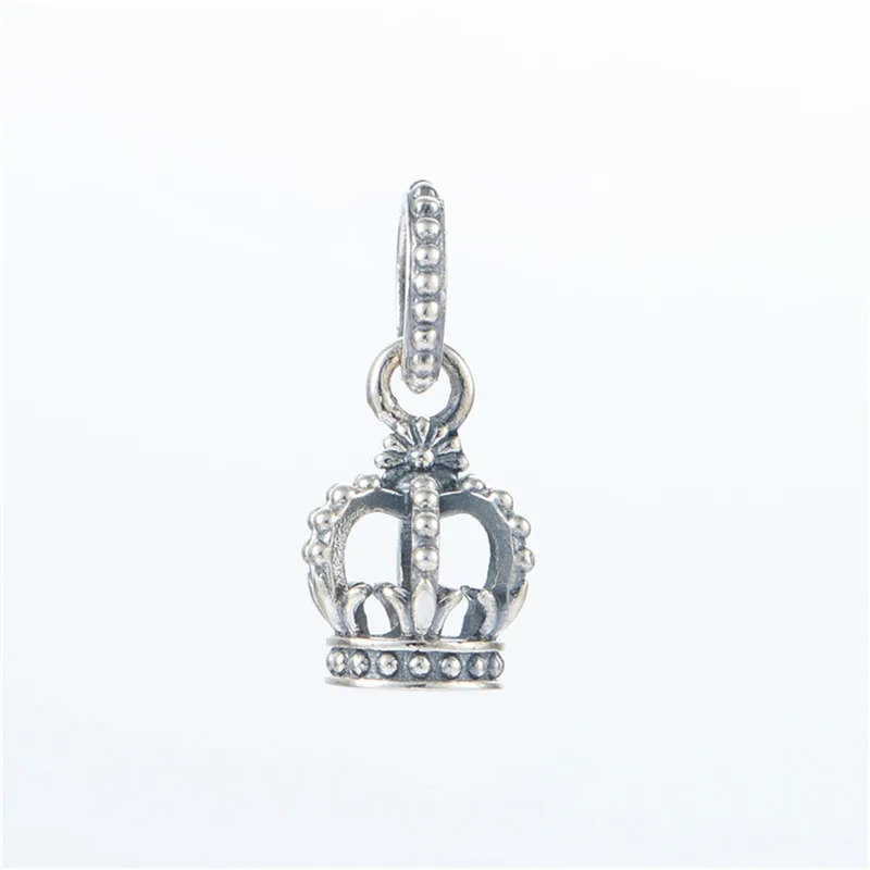 

Noble Splendor Charms 925 sterling silver Crown Charm fit beads Bracelets Necklace Pendant DIY for women Memnon fine jewelry