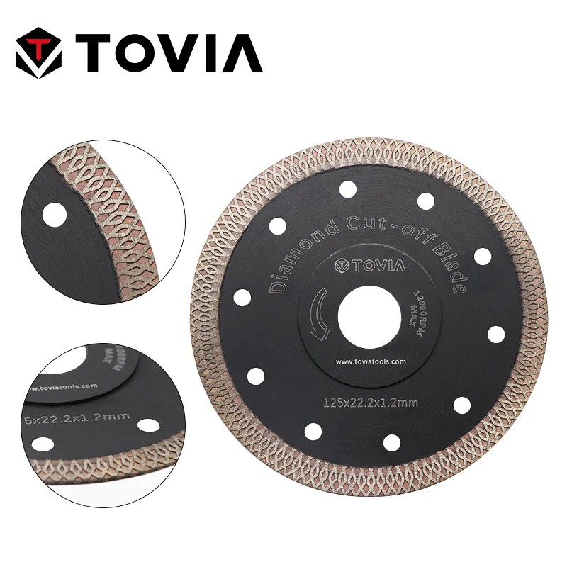 Алмазные дисковые пилы TOVIA 115 мм/125 мм для резки гранита камня фарфора