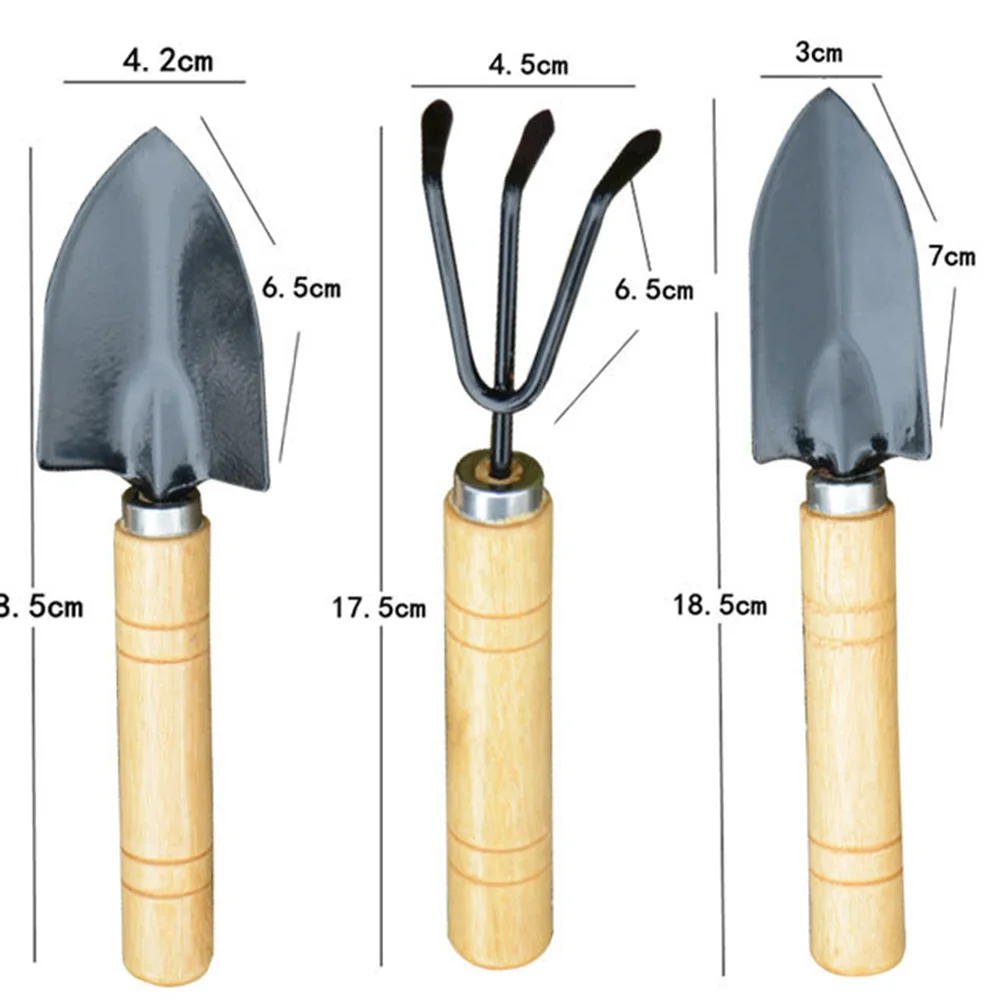 High Quality Materials Mini Garden Tools Set 3 Pieces Gardening Hand Kits Shovel Wooden Handle Kit Comfortable And Easy to Hold
High Quality Materials Mini Garden Tools Set 3 Pieces Gardening Hand Kits Shovel Wooden Handle Kit Comfortable And Easy to Hold