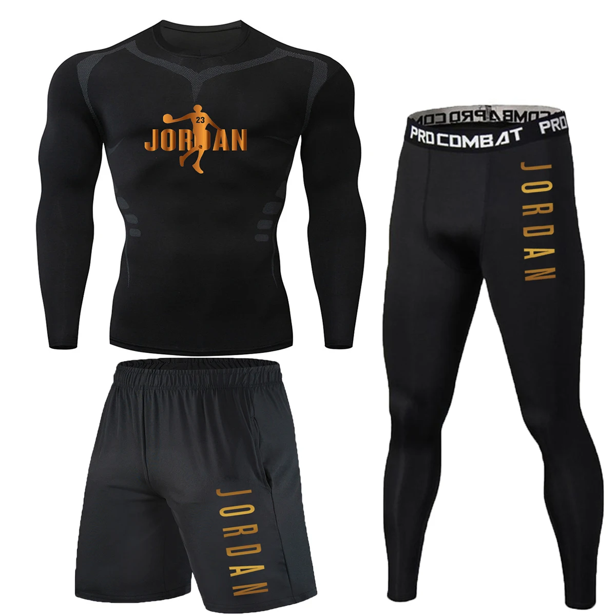 3 pieces/set of autumn quick-drying long-sleeved compression men's sportswear, used for running, gym training, 23/running top
3 pieces/set of autumn quick-drying long-sleeved compression men's sportswear, used for running, gym training, 23/running top