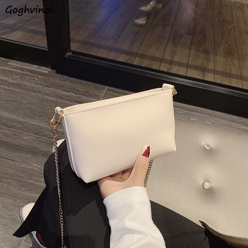 Crossbody Bags Women Chain Strap Solid PU Simple Flap-bag Handbags All-match Students Shoulder Bag Korean Style Fashion Chic New
Crossbody Bags Women Chain Strap Solid PU Simple Flap-bag Handbags All-match Students Shoulder Bag Korean Style Fashion Chic New