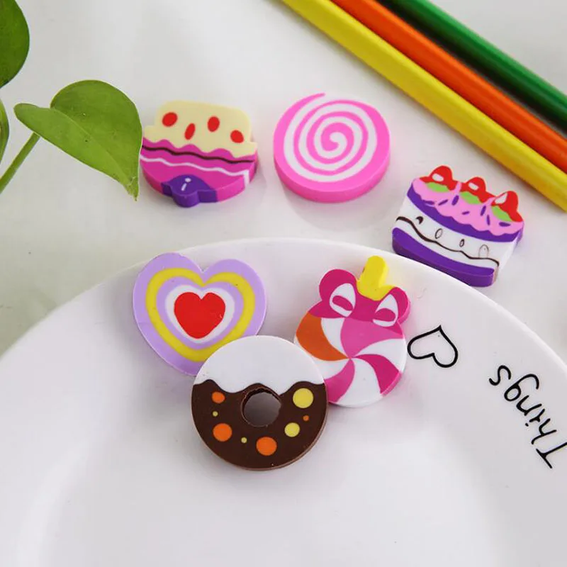 6 Pcs Kawaii Eraser Cartoon Cute Cake Donut Pencil Eraser Accessories Korean Stationery Office School Supplies
6 Pcs Kawaii Eraser Cartoon Cute Cake Donut Pencil Eraser Accessories Korean Stationery Office School Supplies