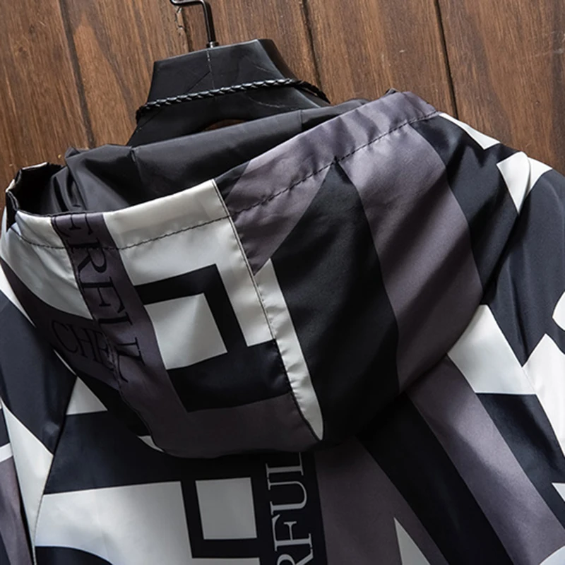 The new two-sided men's jacket, 2021 men's fashion geometric pattern windbreaker, lightweight outerwearM-7XL
The new two-sided men's jacket, 2021 men's fashion geometric pattern windbreaker, lightweight outerwearM-7XL
