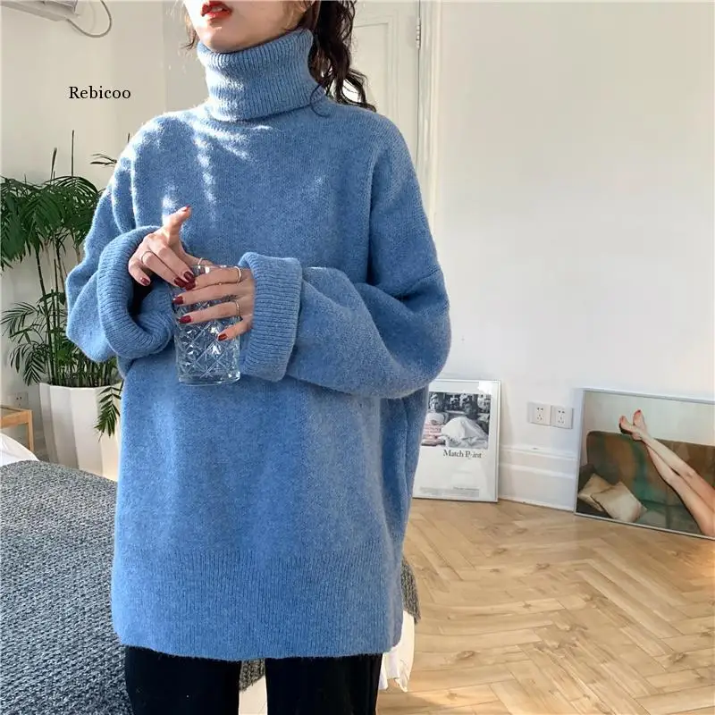 Turtleneck Sweaters Women 2Xl Elegant Winter Thickening Korean Trendy Teens Sweater Knitted Solid Chic Side-Slit Ladies Pullover
Turtleneck Sweaters Women 2Xl Elegant Winter Thickening Korean Trendy Teens Sweater Knitted Solid Chic Side-Slit Ladies Pullover