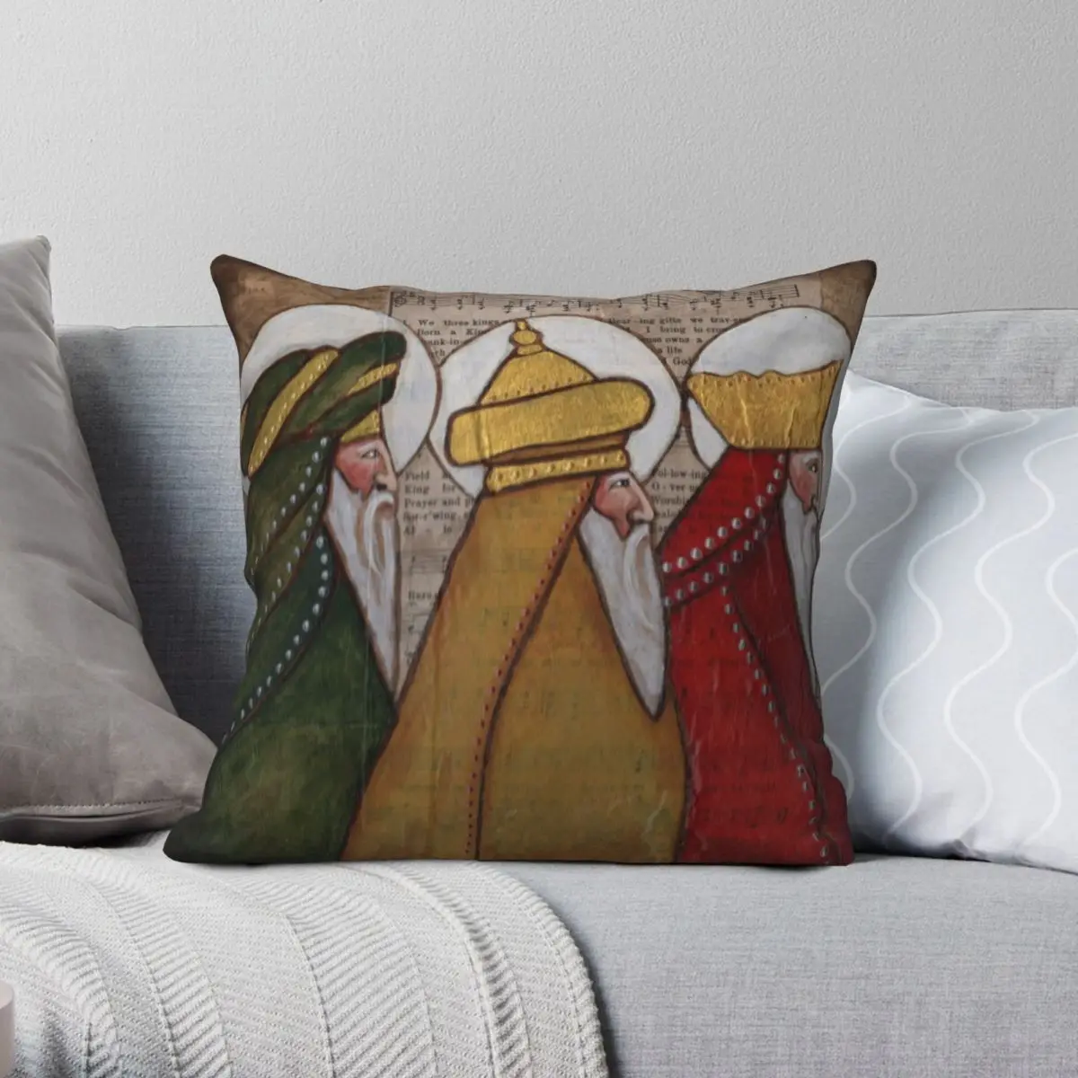Three Kings Pillowcase Polyester Linen Velvet Creative Zip Decor Room Cushion Cover
Three Kings Pillowcase Polyester Linen Velvet Creative Zip Decor Room Cushion Cover