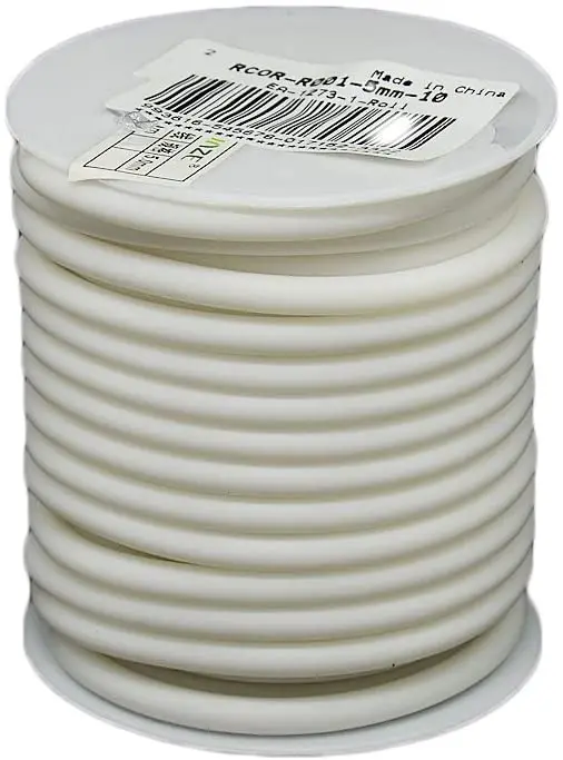 1 Roll 10m/roll 5mm White Silicone Cord Rubber Cord for Bracelet Necklace Making with 3mm Hole, Wrapped Around White
1 Roll 10m/roll 5mm White Silicone Cord Rubber Cord for Bracelet Necklace Making with 3mm Hole, Wrapped Around White