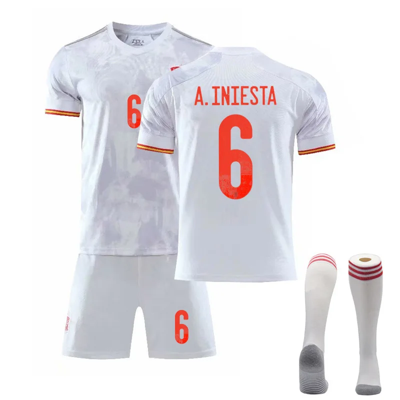 2021 Spain Home Jersey Away Football Uniform Set No. 6 No. 15 adults Boys and girls Soccer Clothes Short Sleeve Soccer Jersey 
2021 Spain Home Jersey Away Football Uniform Set No. 6 No. 15 adults Boys and girls Soccer Clothes Short Sleeve Soccer Jersey