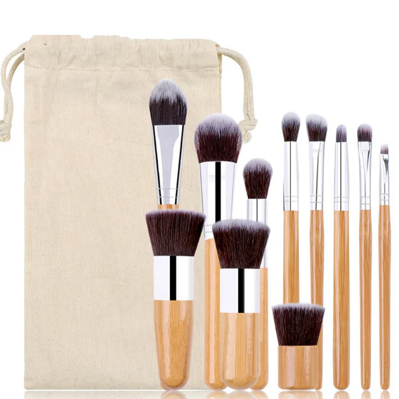 11PCs Makeup Brush Set Cosmetict Makeup bag For Face Make Up Tools Wood Beauty Professional Foundation Blush Eyeshadow Consealer
11PCs Makeup Brush Set Cosmetict Makeup bag For Face Make Up Tools Wood Beauty Professional Foundation Blush Eyeshadow Consealer