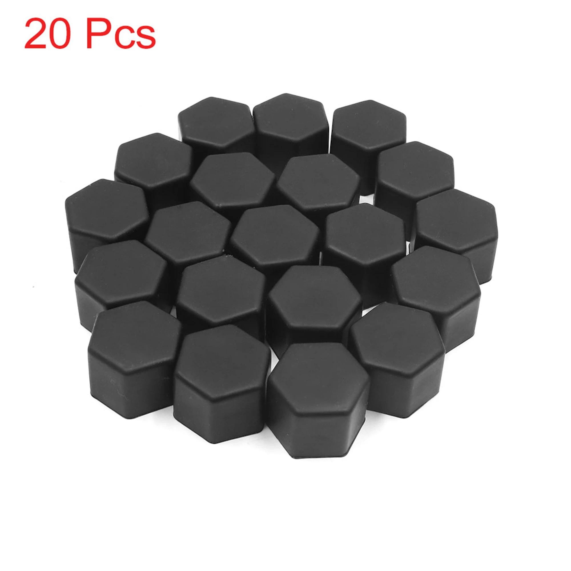 

uxcell 20pcs 21mm Rubber Car Wheel Tire Nut Screw Lug Dust Cover Caps Hub Tyre Bolt Protector Exterior Decoration