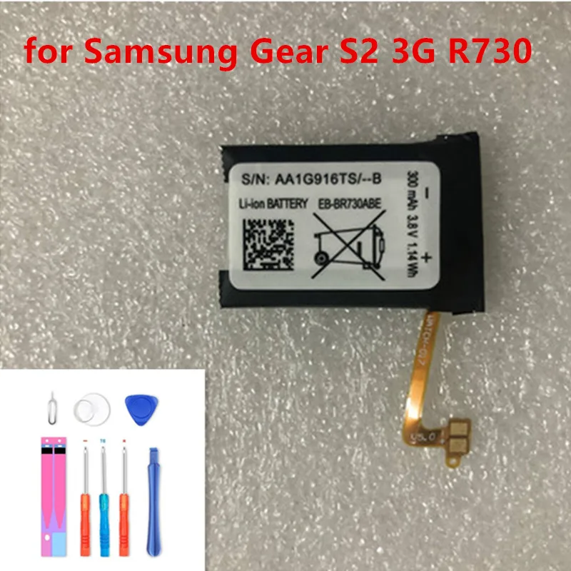 Новый аккумулятор EB-BR730ABE 300 мА · ч для Samsung Gear S2 3G R730 SM-R730A SM-R730V R600 R730S R730T
Новый аккумулятор EB-BR730ABE 300 мА · ч для Samsung Gear S2 3G R730 SM-R730A SM-R730V R600 R730S R730T
