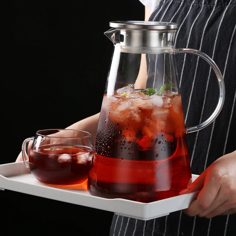 High Borosilicate Glass Cup with Stainless Steel Lid 1.6L Large Capacity Juice Glass Kettle Water Bottle Tumbler Cups Drinkware
High Borosilicate Glass Cup with Stainless Steel Lid 1.6L Large Capacity Juice Glass Kettle Water Bottle Tumbler Cups Drinkware