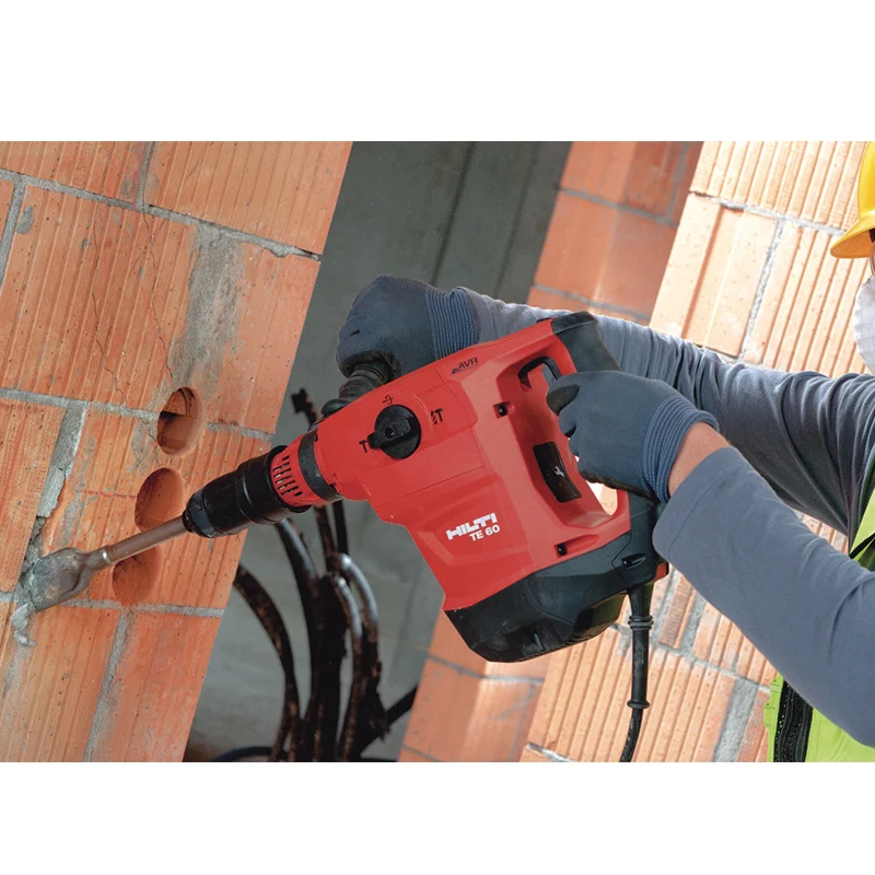 Hilti TE 60-AVR Electric Rotary Hammers 220V Impact Demolition Hammers Indurstial 1350W Electrical Breaker AC Power Tools 50hz
Hilti TE 60-AVR Electric Rotary Hammers 220V Impact Demolition Hammers Indurstial 1350W Electrical Breaker AC Power Tools 50hz