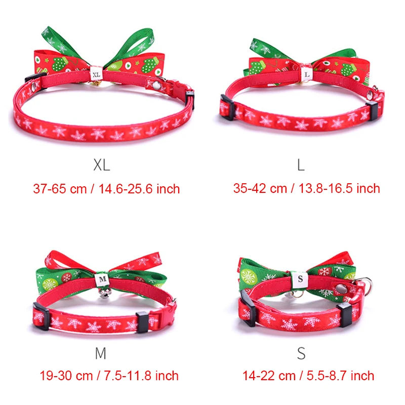 Christmas Pet Collar With Bell For Dogs Cats Puppy Kitten Necklace Colorful Prop Bow Knot Christmas Dog Collars Pet Products
Christmas Pet Collar With Bell For Dogs Cats Puppy Kitten Necklace Colorful Prop Bow Knot Christmas Dog Collars Pet Products