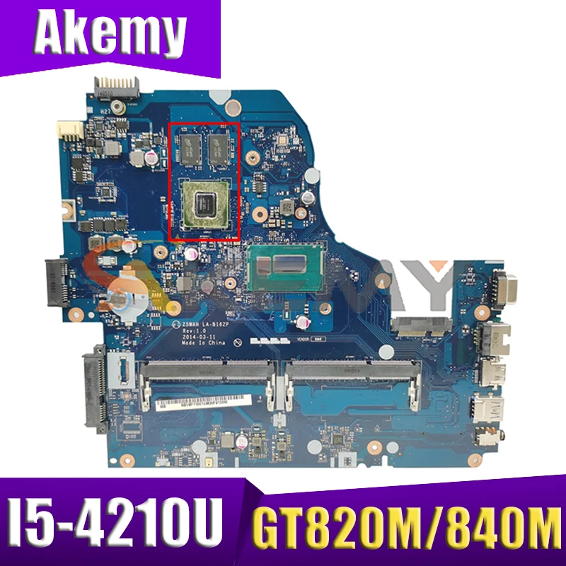 Z5WAH LA-B162P BA-B991P For Acer EK-571G E5-531 E5-571G V3-572G Laptop Motherboard With I5-4210U GT820M/840M 2G-GPU 100% Working
Z5WAH LA-B162P BA-B991P For Acer EK-571G E5-531 E5-571G V3-572G Laptop Motherboard With I5-4210U GT820M/840M 2G-GPU 100% Working