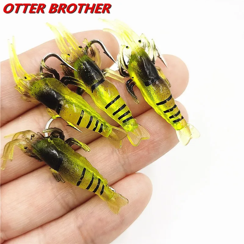 10pcs Isca Artificial Soft Shrimp Lure Worm For Fishing Bait 1.3g/5cm Hook Sharp Crankbait Lures Silicone Shone Prawn Bait Pesca
10pcs Isca Artificial Soft Shrimp Lure Worm For Fishing Bait 1.3g/5cm Hook Sharp Crankbait Lures Silicone Shone Prawn Bait Pesca