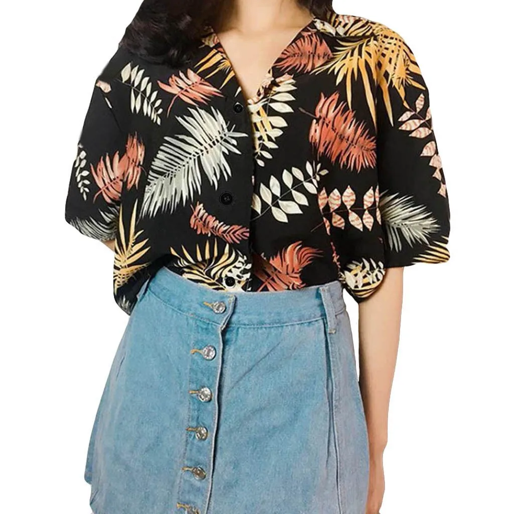 Fashion Women Top Lapel Shirt Printing Short Sleeve Loose Blouse Top Women Топ Женский Женские Футболки Рубашки
Fashion Women Top Lapel Shirt Printing Short Sleeve Loose Blouse Top Women Топ Женский Женские Футболки Рубашки