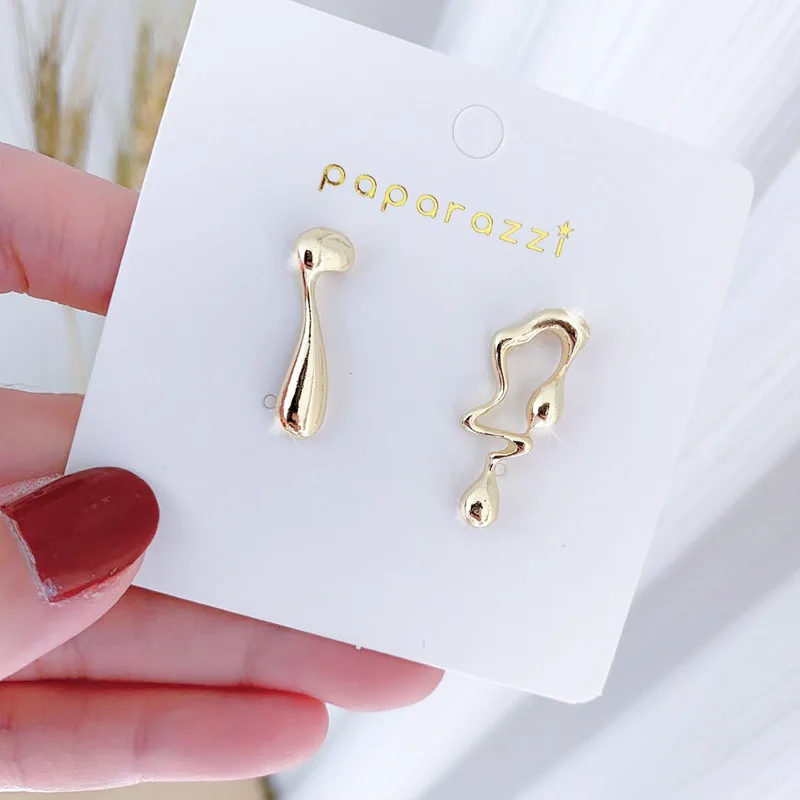 Asymmetrical Gold Stud Earrings Exaggerated Personality Metal Creative Simple Abstract Geometric Earrings Fashion Women Jewelry
Asymmetrical Gold Stud Earrings Exaggerated Personality Metal Creative Simple Abstract Geometric Earrings Fashion Women Jewelry