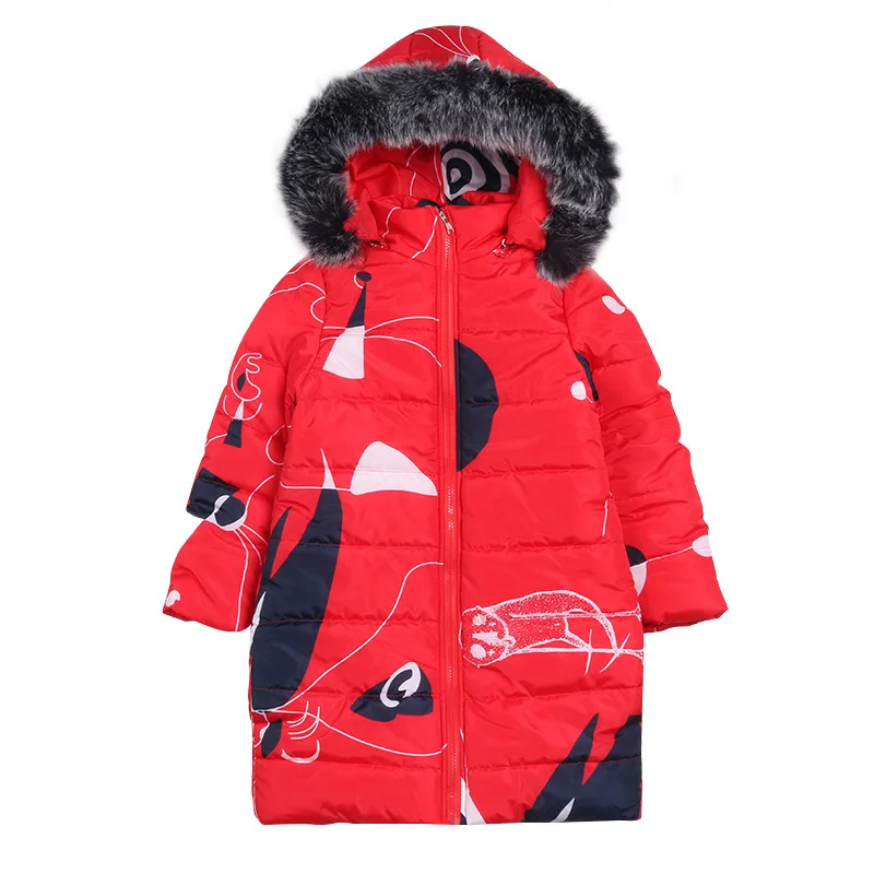 HOT baby Girls' cotton clothes Korean children's big fur collar mid-length thick padded jacket Cartoon print boys coats winter
HOT baby Girls' cotton clothes Korean children's big fur collar mid-length thick padded jacket Cartoon print boys coats winter