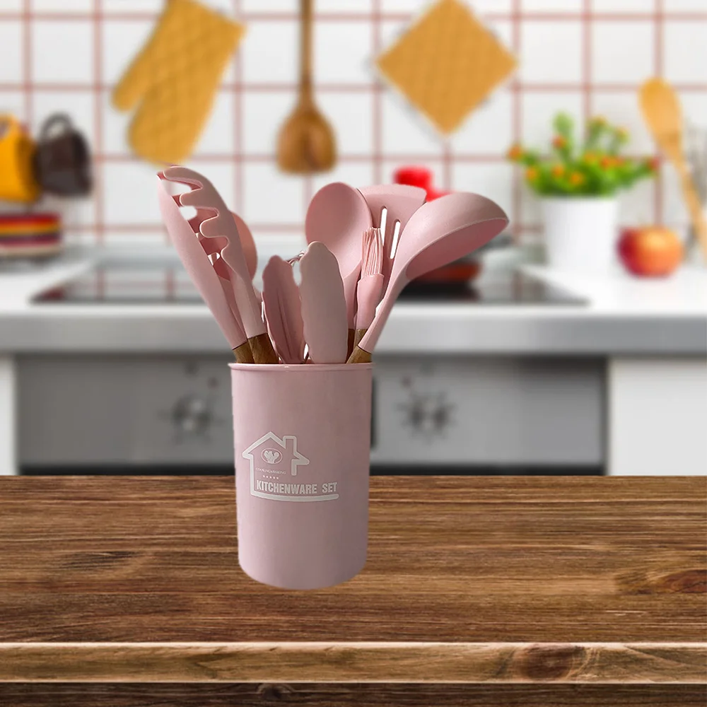 12-piece Non-stick & Heat Resistant Silicone Cookware Kitchen Tool Cooking Spatula Set Humanized
12-piece Non-stick & Heat Resistant Silicone Cookware Kitchen Tool Cooking Spatula Set Humanized