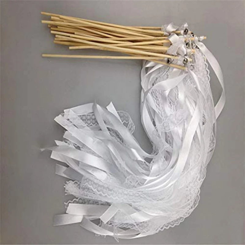 White Wedding Wands With Silver Bell Duct Tape Banners That Rotate Flags Birthday Party Ribbon Twirling Streamers Decorations
White Wedding Wands With Silver Bell Duct Tape Banners That Rotate Flags Birthday Party Ribbon Twirling Streamers Decorations