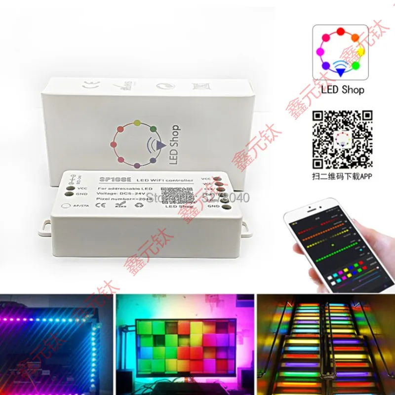 wifi Unreal color controller APP RGB conterol ws2812b sk6812 sk6812RGBW 5-24v SP108E Intelligent brightness modulator
wifi Unreal color controller APP RGB conterol ws2812b sk6812 sk6812RGBW 5-24v SP108E Intelligent brightness modulator