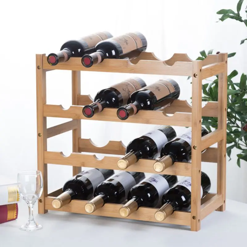 3-layer Standing Wooden Wine Rack Organizer 8/16 Bottles Home Bar Party Display Kitchen Bar Drinking Display Shelf
3-layer Standing Wooden Wine Rack Organizer 8/16 Bottles Home Bar Party Display Kitchen Bar Drinking Display Shelf