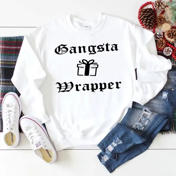 Harajuku Gangsta Wrapper Christmas Gift Fashion Pullover Letter 100%Cotton Women Sweatshirt Full Long Sleeve Girl Punk Shirt
Harajuku Gangsta Wrapper Christmas Gift Fashion Pullover Letter 100%Cotton Women Sweatshirt Full Long Sleeve Girl Punk Shirt