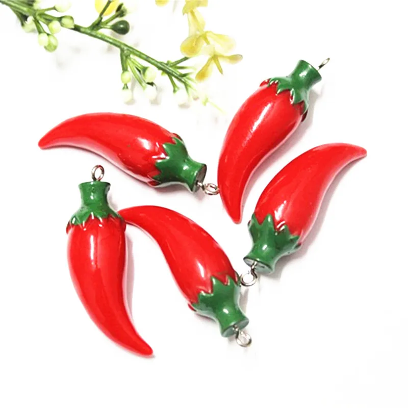 10pcs Cute 3D Fake Red Pepper Resin Miniature Food Art DIY Keychain Accessory decoration,16*47mm,
10pcs Cute 3D Fake Red Pepper Resin Miniature Food Art DIY Keychain Accessory decoration,16*47mm,