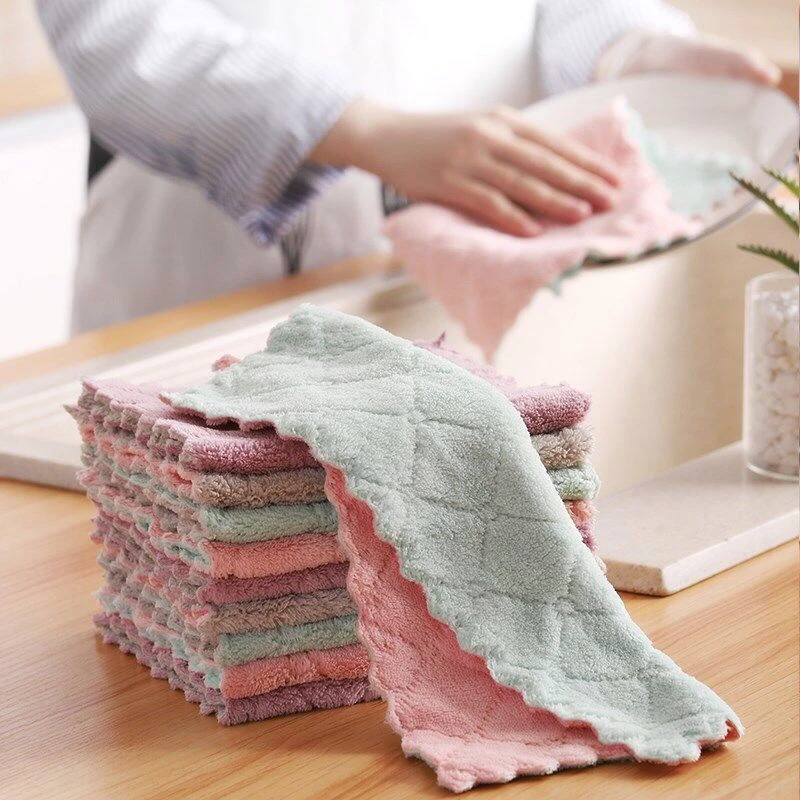 5/10/20pcs Super Absorbent Microfiber Kitchen Dish Cleaning Cloth Soft Double Sided Scouring Pad Rags Household Cleaning Towel 
5/10/20pcs Super Absorbent Microfiber Kitchen Dish Cleaning Cloth Soft Double Sided Scouring Pad Rags Household Cleaning Towel