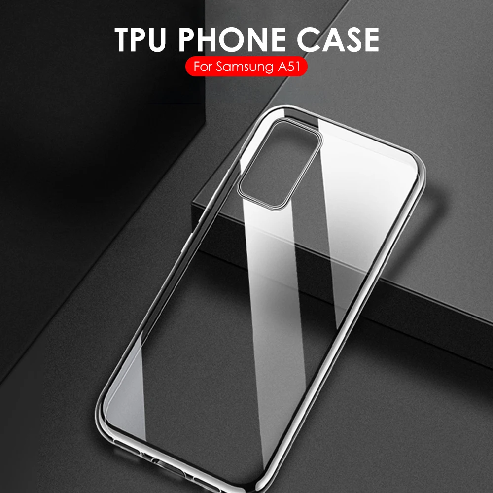 Прозрачный однотонный мягкий чехол для Samsung Galaxy A11 A01 A20S A71 A51 A10 A10S A50 A50S A30 A70 A7 A8 2018 S10