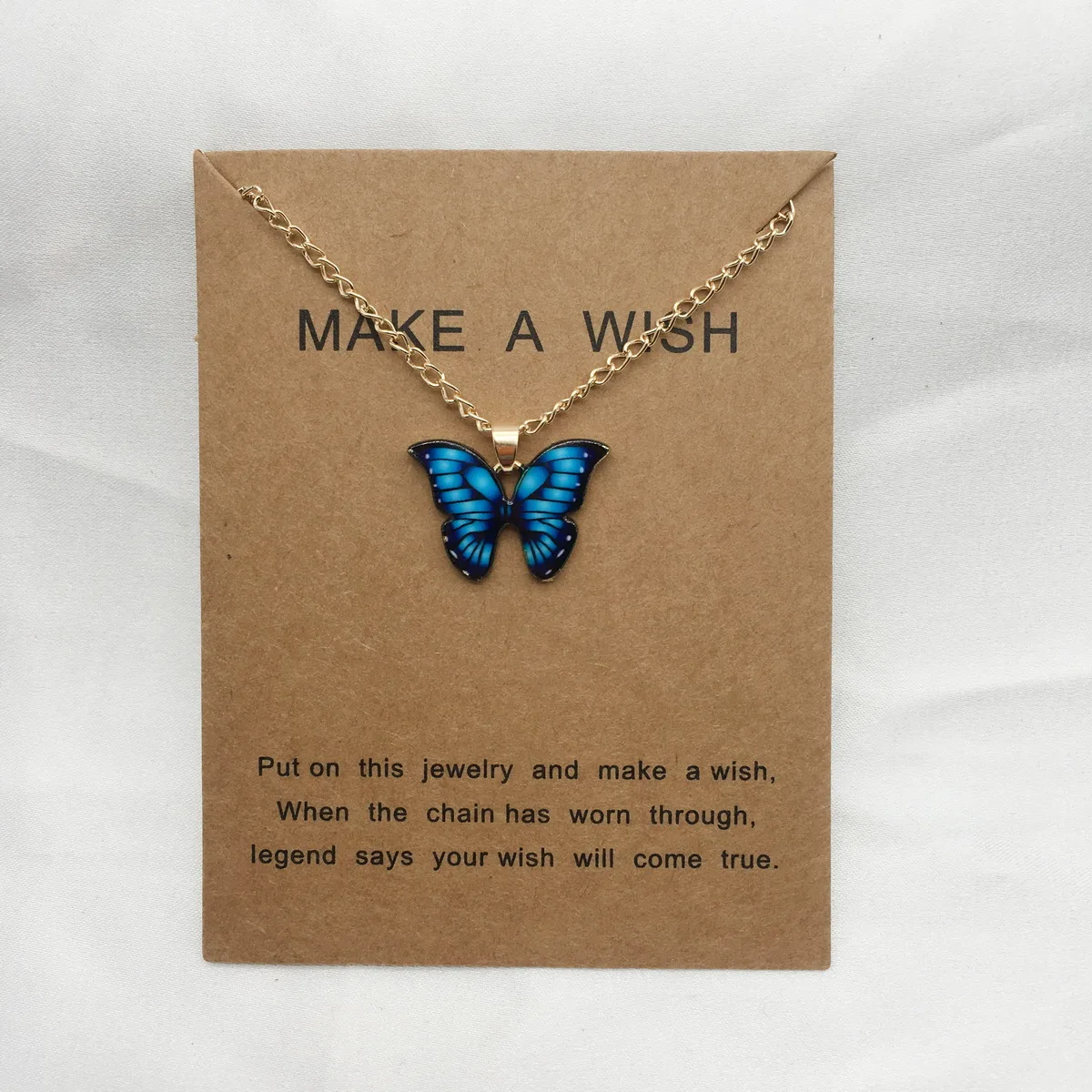 Butterfly Choker Necklace for Women Girls designs with make a wish tags Jewelry Gift Wholesale
Butterfly Choker Necklace for Women Girls designs with make a wish tags Jewelry Gift Wholesale