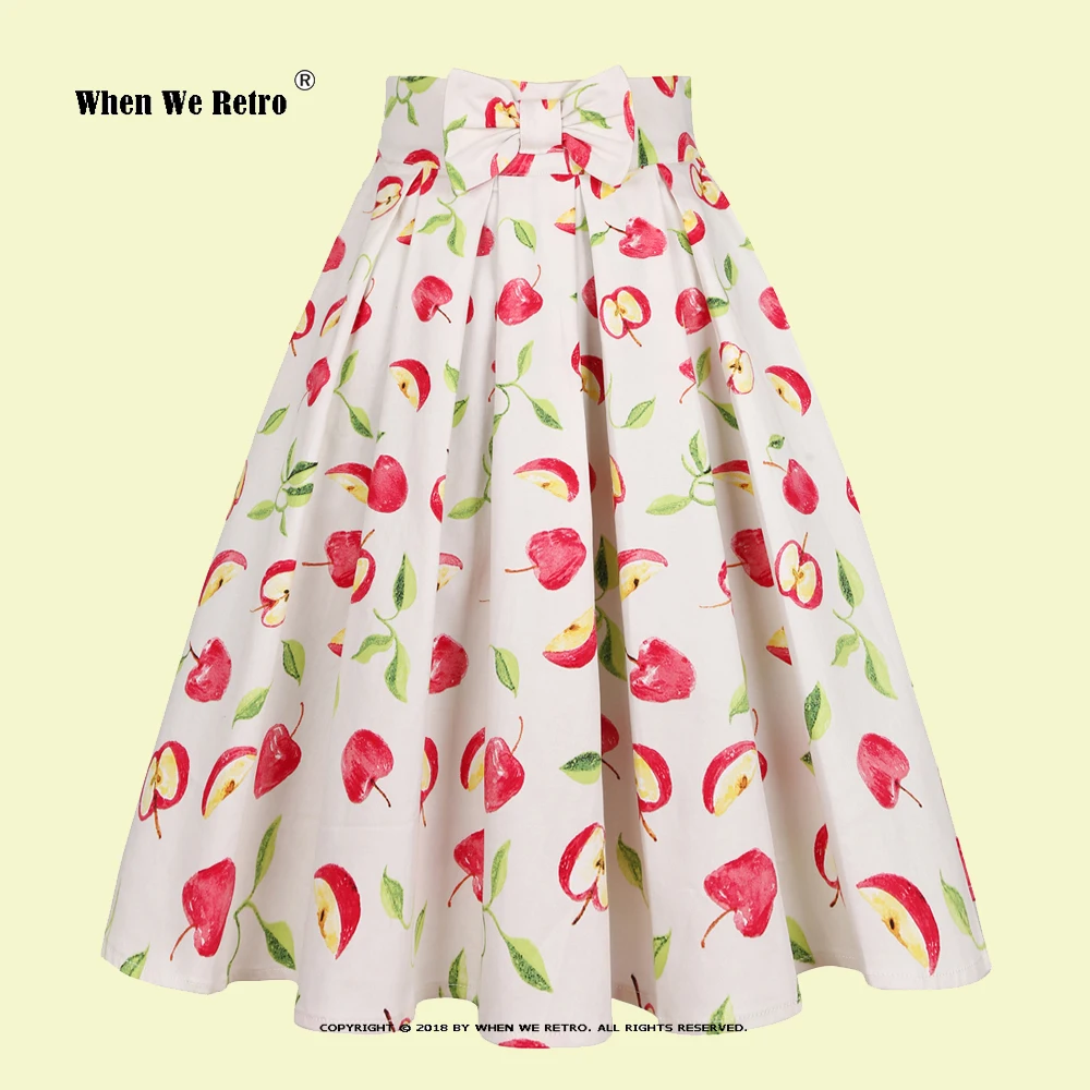 Beige Fruits Print Women Ladies Cotton Vintage Retro Skirts SS0012 Pleated Swing Woman Skirt Jupe Femme
Beige Fruits Print Women Ladies Cotton Vintage Retro Skirts SS0012 Pleated Swing Woman Skirt Jupe Femme