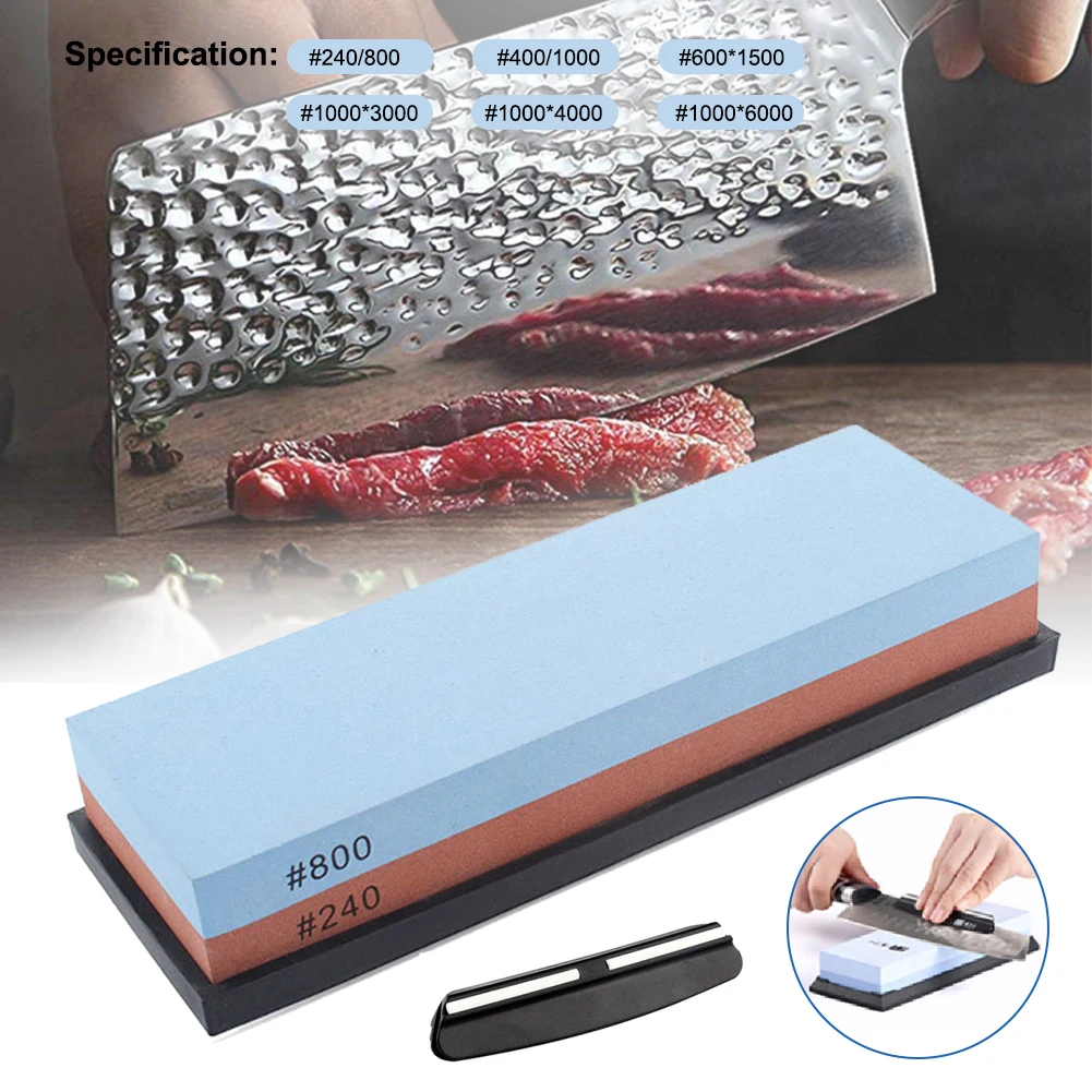 Knife Sharpening Stone Bamboo Base Angle Guide Whetstone White Fused Alumina Dual Side Professional Safe Knife Kit
Knife Sharpening Stone Bamboo Base Angle Guide Whetstone White Fused Alumina Dual Side Professional Safe Knife Kit