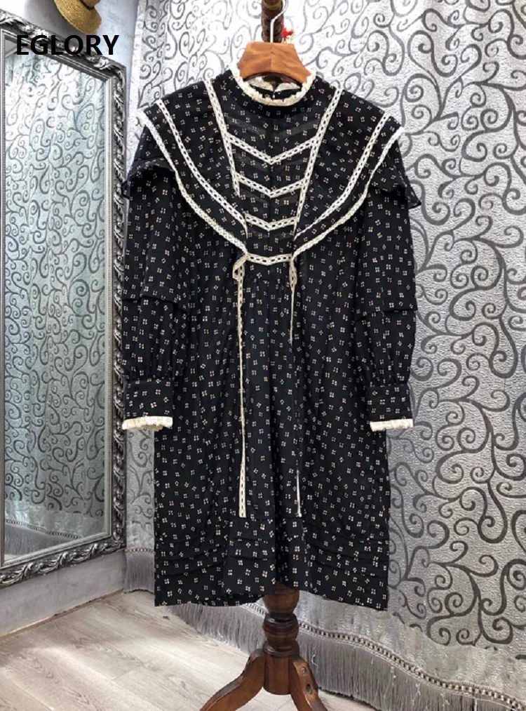 Vintage Retro Dress 2020 Autumn Winter Fashion Vestidos Women Stand Neck Elegant Little Floral Print Ruffle Long Sleeve Dress 
Vintage Retro Dress 2020 Autumn Winter Fashion Vestidos Women Stand Neck Elegant Little Floral Print Ruffle Long Sleeve Dress