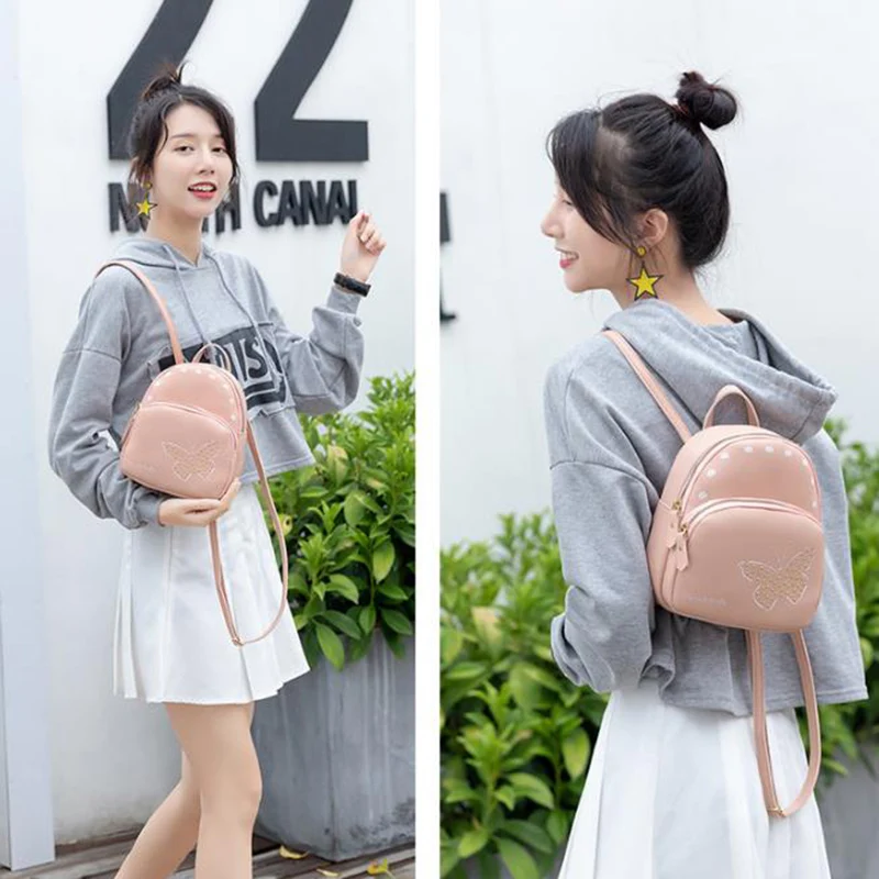 High quality Student Mini Backpack Pu Leather Bags Casual Backpacks Butterfly Print Rivets 1 Pcs
High quality Student Mini Backpack Pu Leather Bags Casual Backpacks Butterfly Print Rivets 1 Pcs