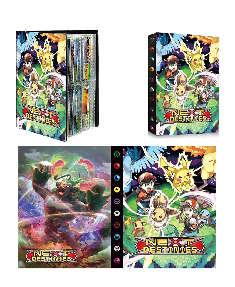 240PCS Pokemon Trainer Eevee Cards Album Book Card DIY Collectors Loaded List Holder Capacity Binder Folder Toys Next Destinies
240PCS Pokemon Trainer Eevee Cards Album Book Card DIY Collectors Loaded List Holder Capacity Binder Folder Toys Next Destinies