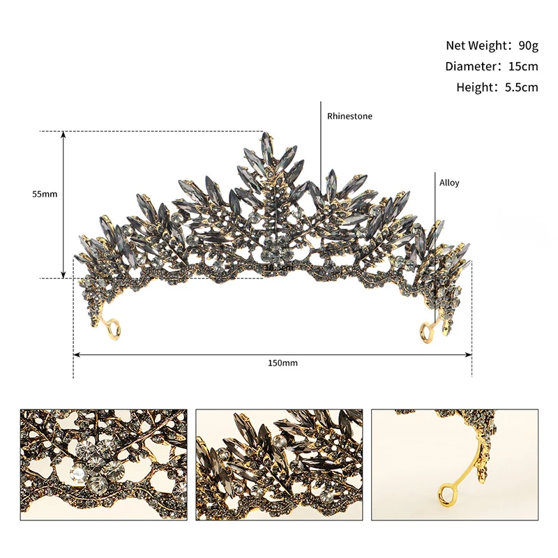 Miallo Rhinestone Tiaras and Crowns Crystal Hair Crown for Women Hair Jewelry Prom Accessories Party Headpiece Headwear Gift
Miallo Rhinestone Tiaras and Crowns Crystal Hair Crown for Women Hair Jewelry Prom Accessories Party Headpiece Headwear Gift