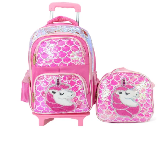 Children Sequine School Rolling backpacks bag School backpack With wheels Gril's Wheeled School Trolley bags Set with Lunch bag
Children Sequine School Rolling backpacks bag School backpack With wheels Gril's Wheeled School Trolley bags Set with Lunch bag