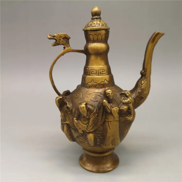 Copper Statue Brass Eight Immortals Wine Pot Decoration Pure Copper Handicraft Wine Pot Tea Pot Decoration Living Room Home Gift
Copper Statue Brass Eight Immortals Wine Pot Decoration Pure Copper Handicraft Wine Pot Tea Pot Decoration Living Room Home Gift