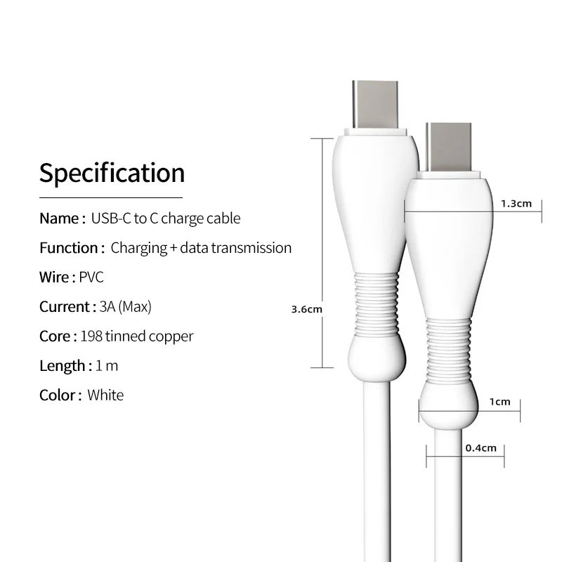 ANMONE USB Type C To Type C Cable 1m USB C PD Charger Cable PVC Soft Fast Charge Type-C Phone Cord Usbc Charging Cord
ANMONE USB Type C To Type C Cable 1m USB C PD Charger Cable PVC Soft Fast Charge Type-C Phone Cord Usbc Charging Cord