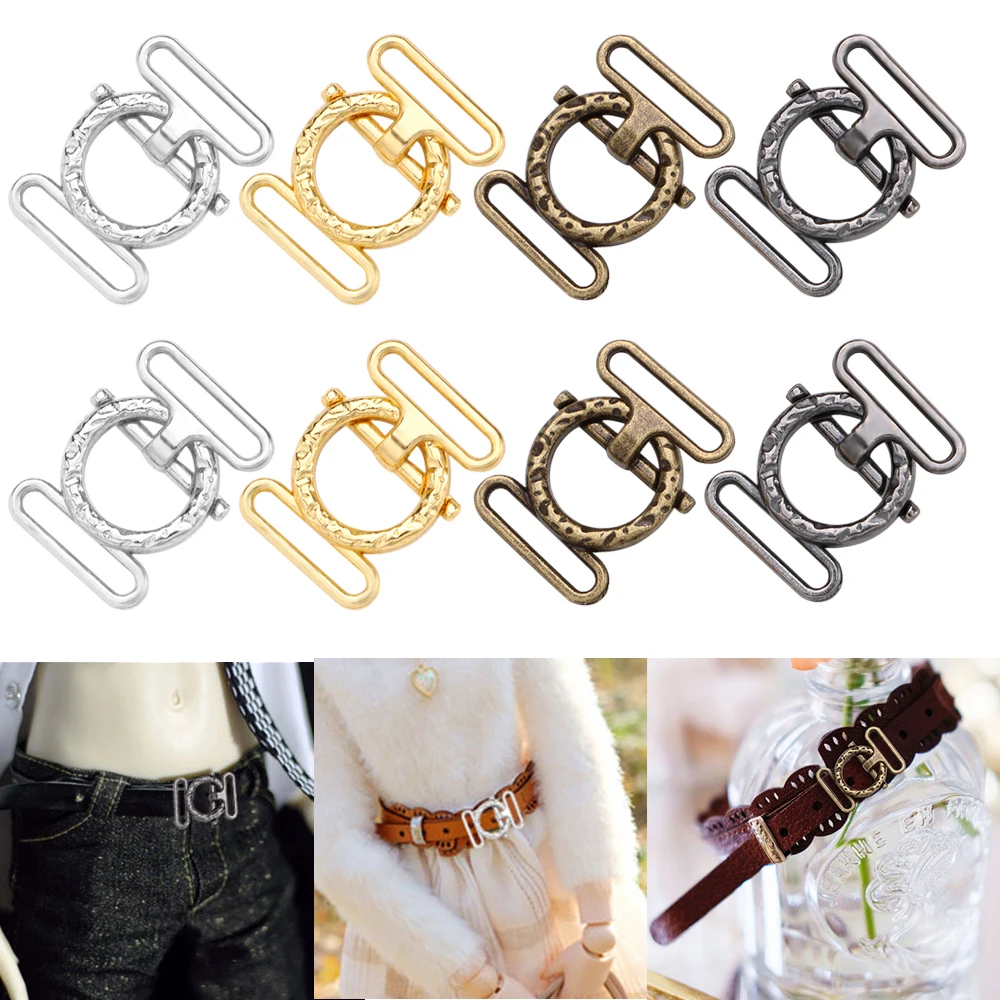 10 Sets 18mm Mini Metal Belt Buckle Ultra-small Doll Bags Clothes Shoes Buckles DIY Decor Buttons Sewing Accessories | Игрушки и хобби