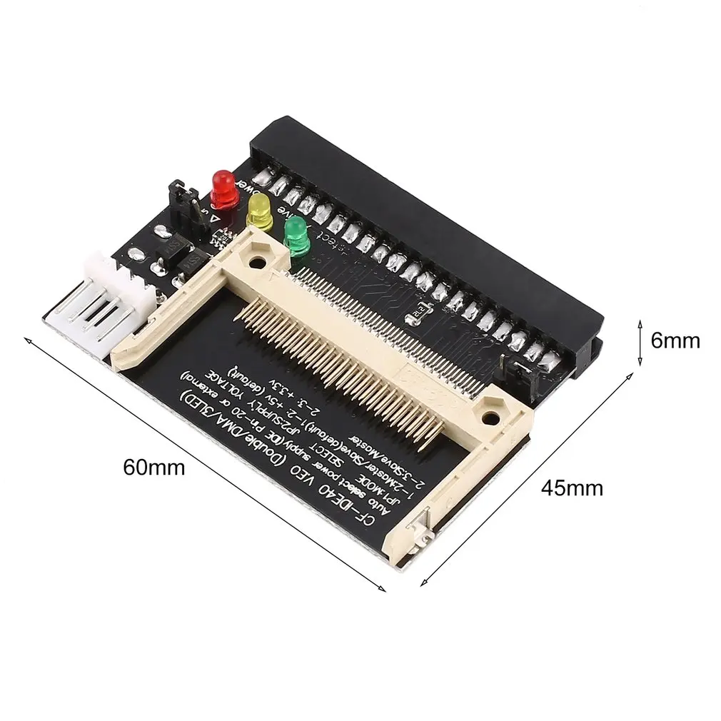 Compact Flash CF To 3.5 Female 40 Pin IDE Bootable Adapter Converter Card Standard IDE True-IDE Mode for PC Hard Disk
Compact Flash CF To 3.5 Female 40 Pin IDE Bootable Adapter Converter Card Standard IDE True-IDE Mode for PC Hard Disk