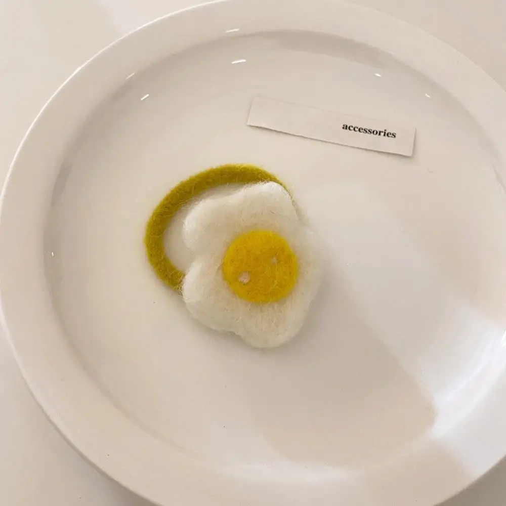 New Ins Chic Super Cute Funny Style Hairpins Poached Egg Hairgrips And Elastic Hair Bands Korean Young Girls Cute Felt Hair Clip
New Ins Chic Super Cute Funny Style Hairpins Poached Egg Hairgrips And Elastic Hair Bands Korean Young Girls Cute Felt Hair Clip