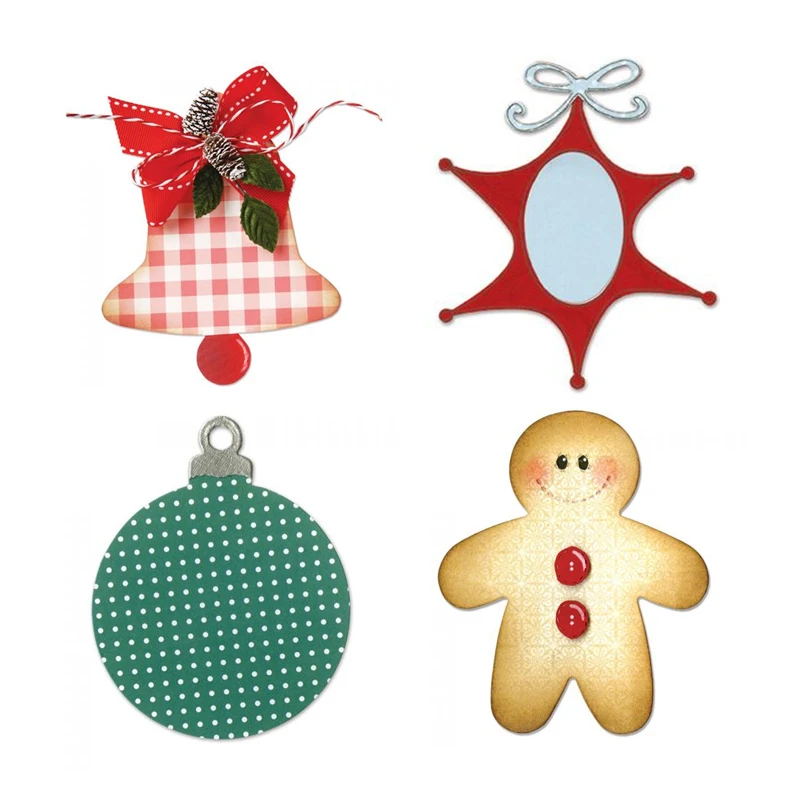 Christmas Cutting Dies Bell Decoration Star Gingerbread Man Stencils for DIY Scrapbooking Clear Stamp Photo Album Card Making
Christmas Cutting Dies Bell Decoration Star Gingerbread Man Stencils for DIY Scrapbooking Clear Stamp Photo Album Card Making