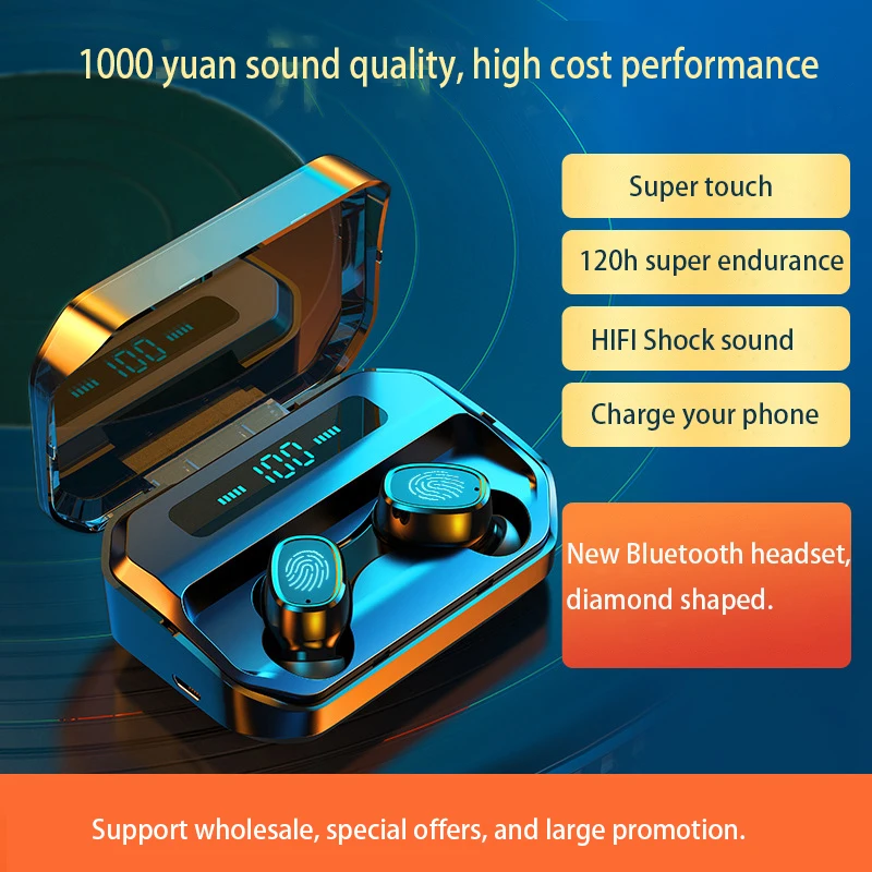 M8 New Wireless Headphones HIFI Stereo HD Call Fingerprint touch LED Display Mini In-ear Sports Bluetooth 5.0 Earphone Earbuds
M8 New Wireless Headphones HIFI Stereo HD Call Fingerprint touch LED Display Mini In-ear Sports Bluetooth 5.0 Earphone Earbuds