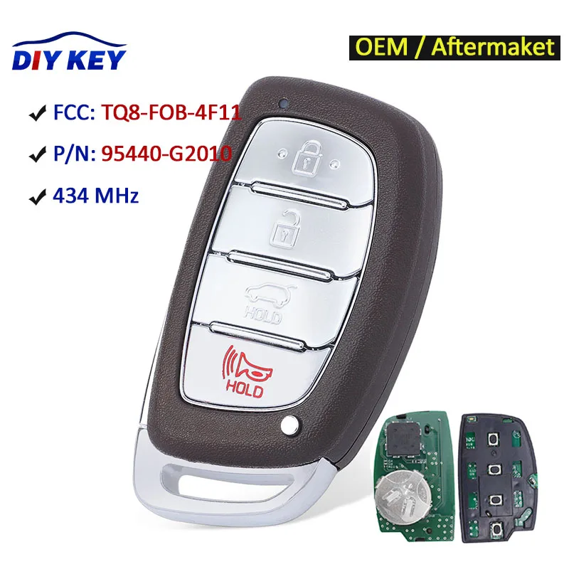 Пульт дистанционного управления для автомобиля DIYKEY OEM 95440-G2010, 4 кнопки, 434 МГц, для Hyundai Ioniq 2018 - 2021 TQ8-FOB-4F11, с логотипом
Пульт дистанционного управления для автомобиля DIYKEY OEM 95440-G2010, 4 кнопки, 434 МГц, для Hyundai Ioniq 2018 - 2021 TQ8-FOB-4F11, с логотипом